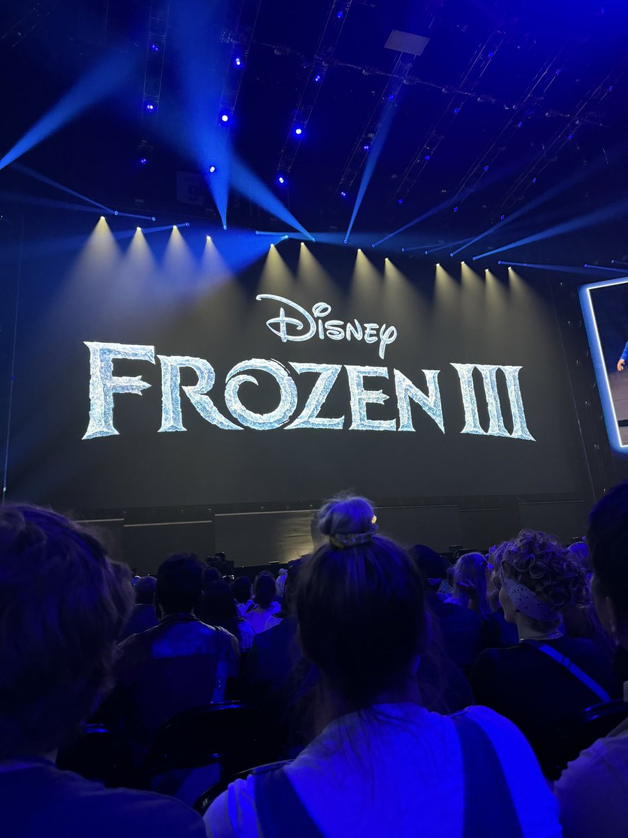 DonutGains's tweet photo. Frozen 3 just announced for 2027 #disney #frozen #d23 https://t.co/s7F3lZjXcU