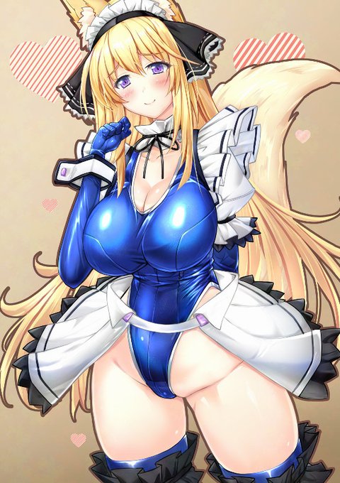 ラテックススク水メイドなアカネさん 