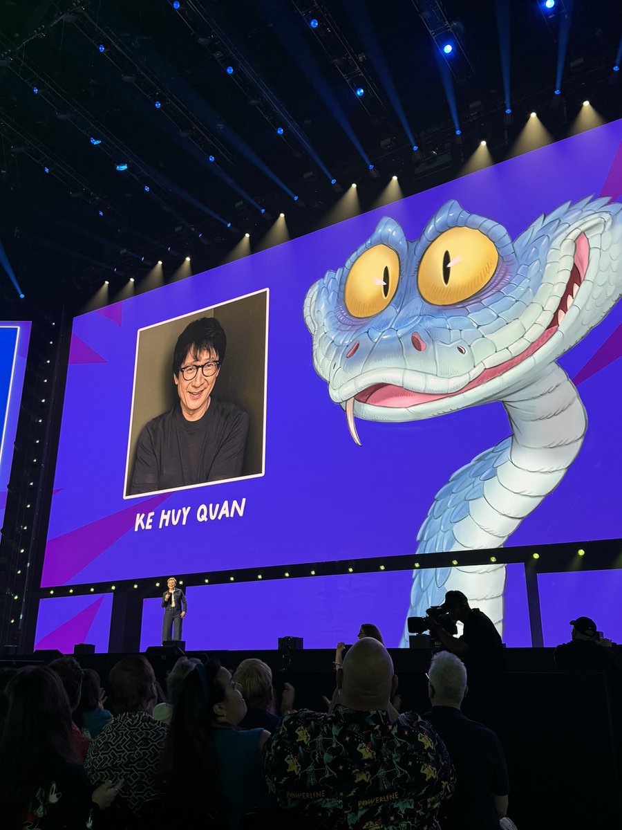 Meet... Gary the Snake, a wanted reptile, played by Ke Huy Quan! 🐍 #Zootopia2 #D23