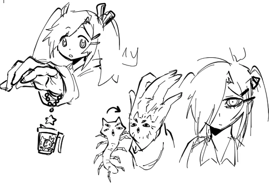 Stuff from my laptop I forgot about
Transformation Items + concept for the transformation sequence's start 