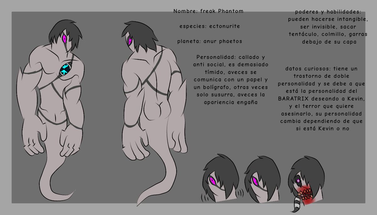 Arcmax64's tweet photo. Ya salió fantasmatico o también conocido como freak phantom por si preguntan algo sobre el terror aqui está la respuesta #ben10fanart #Chaquetrix #bencarnitrix https://t.co/D5YVK6G3NW