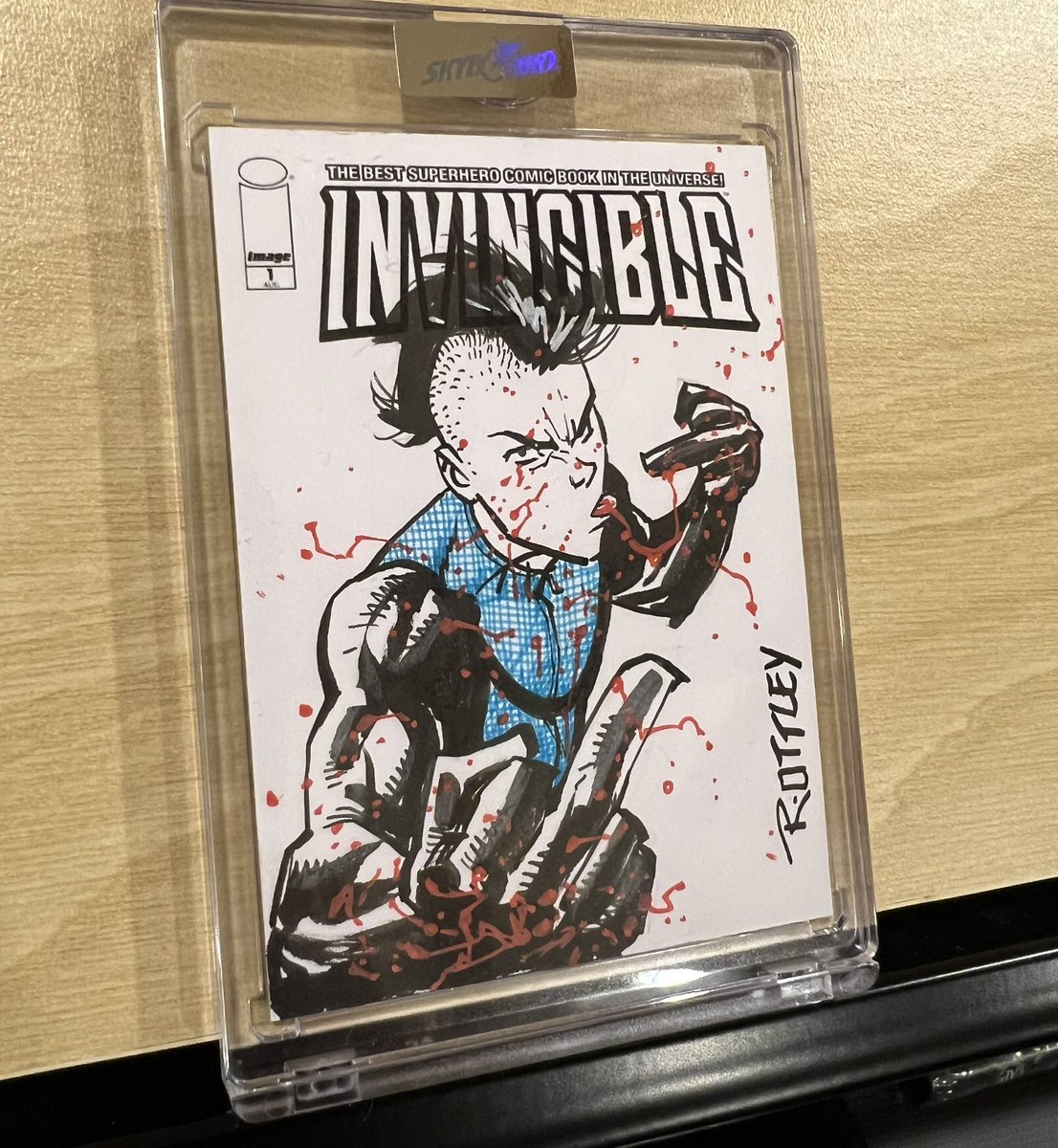 RyanOttley's tweet photo. Mohawk Mark for today’s Slab card sketch! https://t.co/xqYv1GCrf2