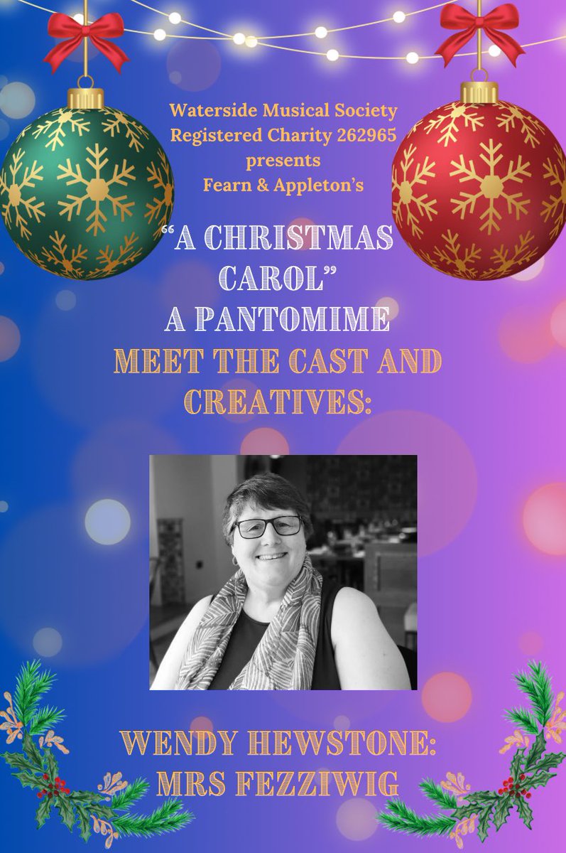 Just a cameo role in the panto this year.