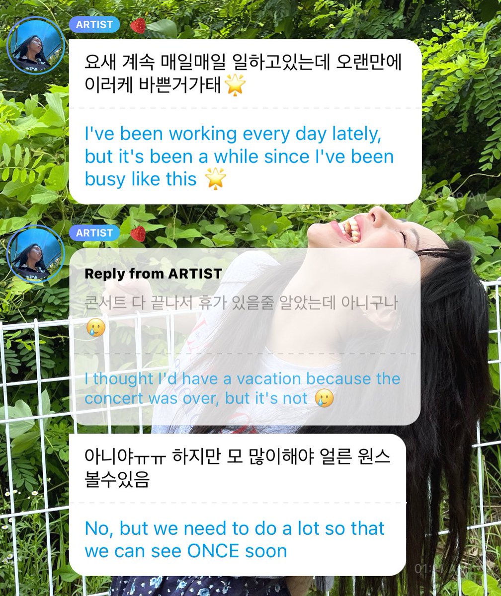 penguinstrawb's tweet photo. “we need to do a lot so we can see ONCE soon” 

their tour just ended and they are already working hard so they can see us again. 

we are literally locked in for life with these girls ♾️ https://t.co/Lwe1J1TG55