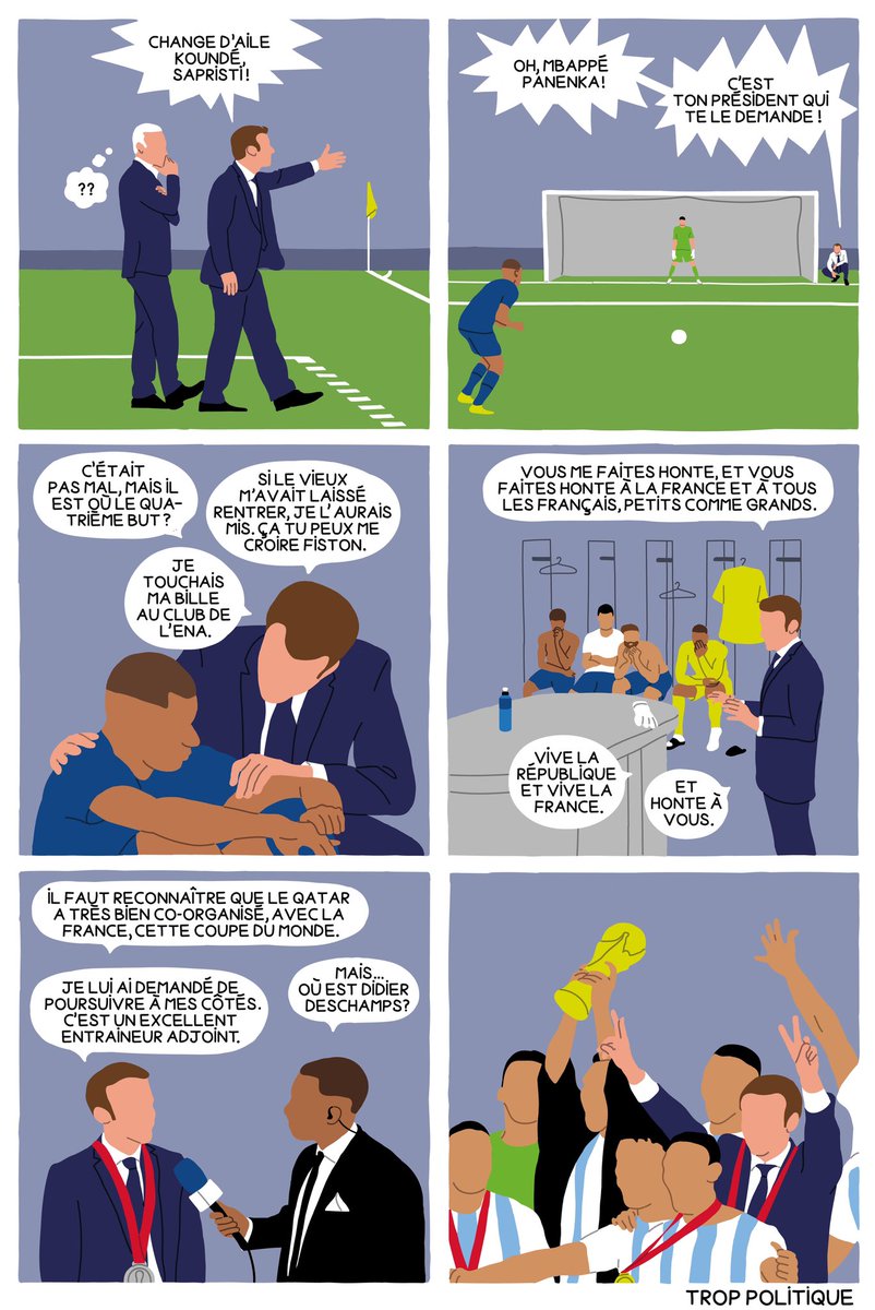 L’équipe de foot masculine olympique a perdu ? Pas grave, à <a href="/trop_politique/">Trop Politique</a> on savait bien qu’avec Macron, quand on perd on gagne toujours quand même un peu