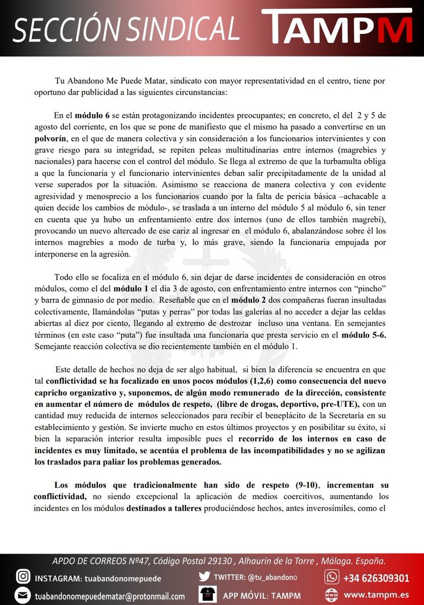 DeTampm's tweet photo. Madrid VI. Crónica de una muerte anunciada. El polvorín generado por la dirección está a punto de generar una desgracia fatal. Escrito queda. https://t.co/rrTGiZmojL