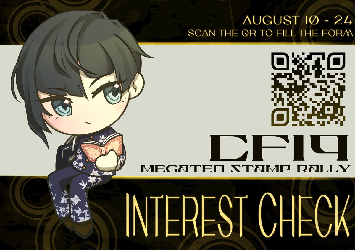 [RT PLEASE] 
any locals interested in a megaten themed stamp rally? 🥺🥺 if there's enough interest, i'll be hosting one for Comifuro 19 so pls look forward to it ^^
🔗and more info in replies