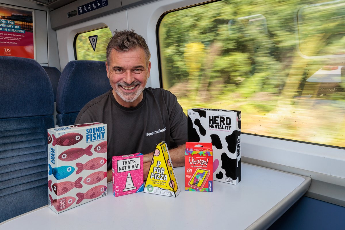 Southeastern (@se_railway) on Twitter photo 🎲There's one more chance to catch some #enterTRAINment on our highpeed route.
Join our toyologist onboard:
🚄 16:49 Margate-St Pancras (via Canterbury West)
Find us in Coach 11 for competitive action!
<a href="/bigpotatogames/">Big Potato | INACTIVE ACCOUNT</a> 🎲There's one more chance to catch some #enterTRAINment on our highpeed route.
Join our toyologist onboard:
🚄 16:49 Margate-St Pancras (via Canterbury West)
Find us in Coach 11 for competitive action!
<a href="/bigpotatogames/">Big Potato | INACTIVE ACCOUNT</a>