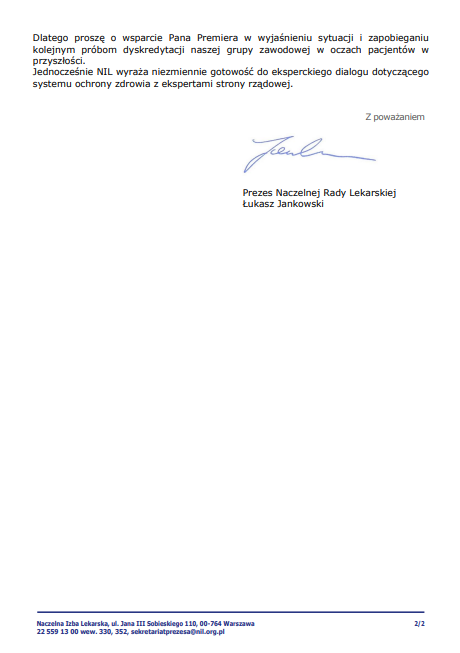 NaczelnaL's tweet image. Prezes @NaczelnaL  reaguje na kolejne wypowiedzi polityków dotyczące lekarzy‼️

Pan poseł Przemysław Witek (@ko_klub) na antenie @PR24_pl powiedział m. in. ,,Ja uważam, że każdą pulę pieniędzy, którą wrzucimy do systemu, czy to będzie 10, 20, czy 100 miliardów - zjedzą lekarze.…