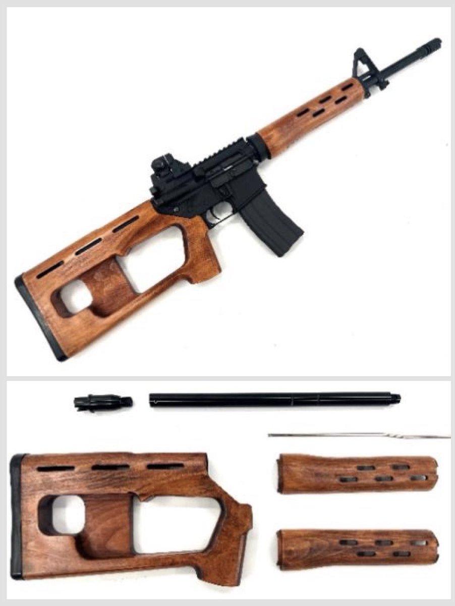 Escape from Tarkov” ADAR-15 wood kit for TM MWS GBBR (By Trench