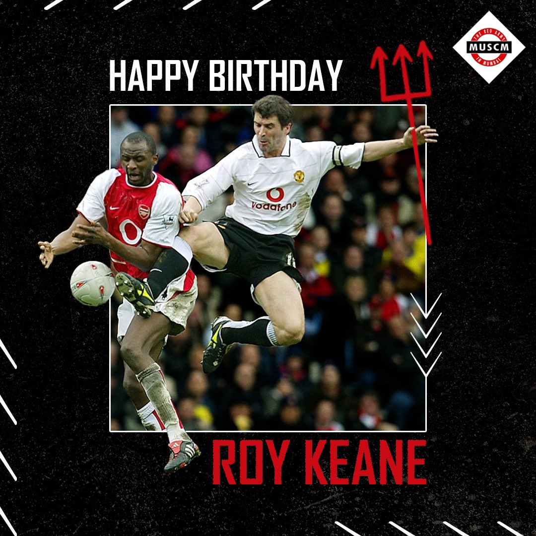 ManUtdMumbai's tweet image. Happy birthday! #RoyKeane 

Let’s take a moment &amp;amp; thank our former captain for his countless devi’licious match day moments &amp;amp; memories. 

#ManchesterUnited #RedDevils #MUFC #GGMU #ManUtd
