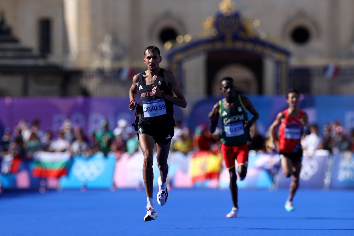 British Athletics (@britathletics) on Twitter photo How good is <a href="/EmileCairess/">Emile Cairess</a> ?!
Fourth on Olympic debut in the men's marathon – it's been 40 years since we've had a better finishing position 👏
2:07:29 🙇♂️
#WhereItStarts | #Paris2024 | #Athletics How good is <a href="/EmileCairess/">Emile Cairess</a> ?!
Fourth on Olympic debut in the men's marathon – it's been 40 years since we've had a better finishing position 👏
2:07:29 🙇♂️
#WhereItStarts | #Paris2024 | #Athletics