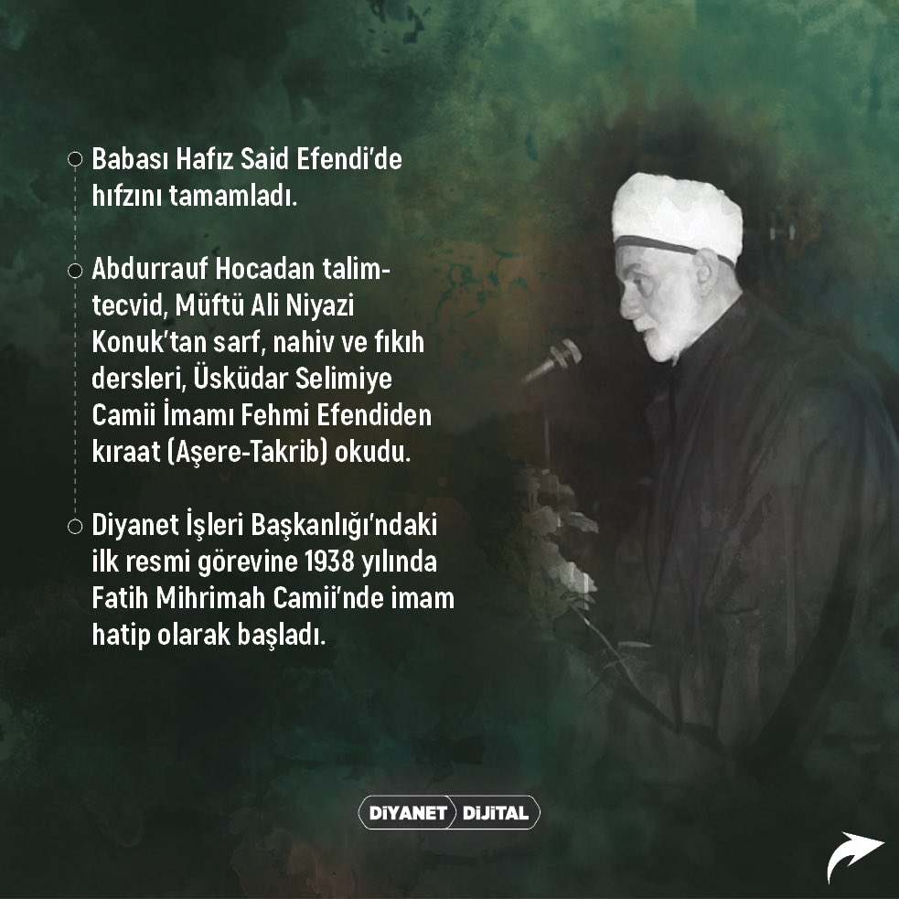 DiyanetDijital's tweet photo. Hayatını Kur’an’a Vakfetmiş Bir Reîsülkurrâ: Abdurrahman Gürses

#ReisülKurra #AbdurrahmanGürses #İnfografi #DiyanetDijital https://t.co/BUeRsGC6vX