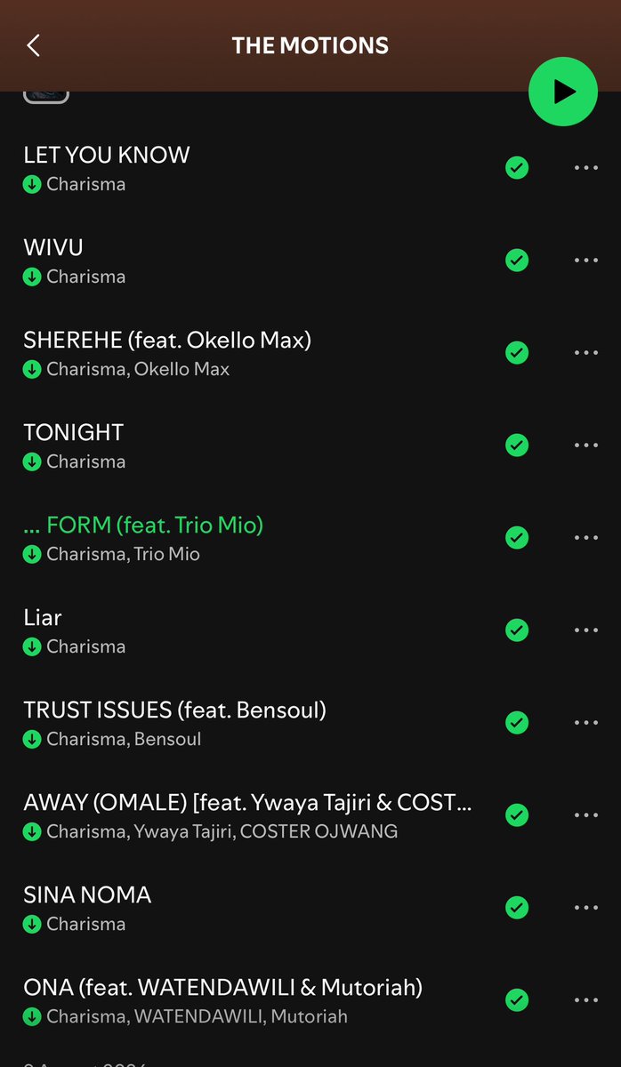 luhyaheat's tweet photo. Honestly the greatest feeling is how every song on the album is getting love
Everyone has a different favorite. Literally something for everyone🕺🏾
Super cool to see!
Keep streaming ‘THE MOTIONS’ https://t.co/3YoJNoyTBc
