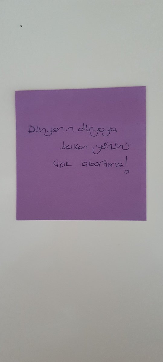 Abartma!
Burası dünya!