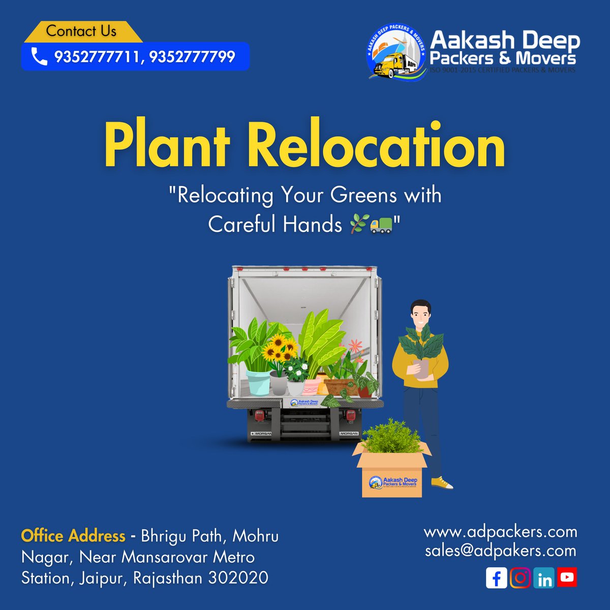 DeepMovers's tweet image. #PlantRelocation #CarefulMoving #aakashdeep #aakashdeeppackers #aakashdeeppackersandmovers #packersandmovers #moversandpackers #packingandmoving #movingandpacking #storage #removalservices #goodsstorage #householdshifting #bestpackersandmovers #bestpackersandmoversinjaipur