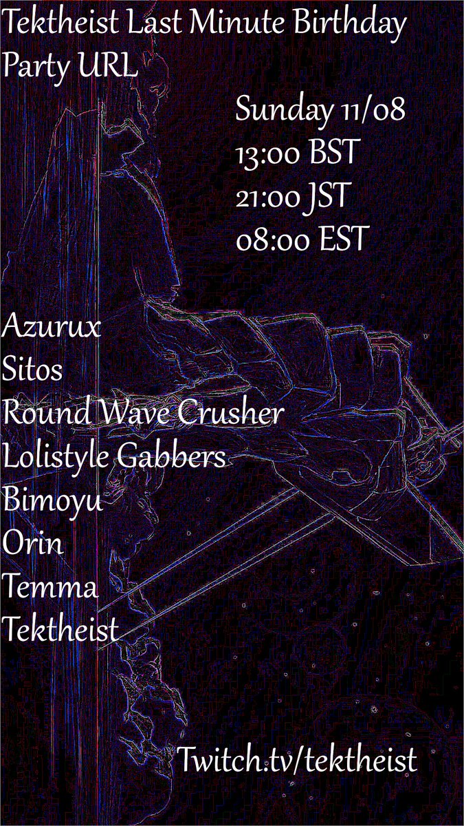 tektheist's tweet photo. Tomorrow! with @azurux_ @rwc_hs @skyram92 @Bimoyu @orinvrdj @Temma40 and @Loligabba https://t.co/xEnHlFjUL9