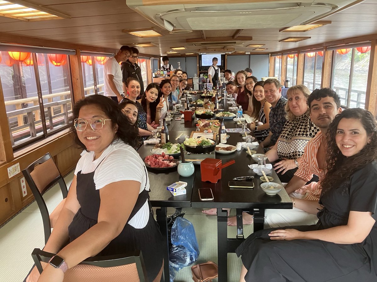 Touring Yokohama Bay with our new colleagues!