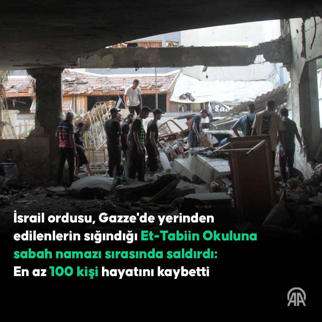 ❝En az 100 Filistinli hayatını kaybetti, onlarca yaralı var❞

İsrail ordusu, Gazze'de yerinden edilenlerin sığındığı okula saldırdı