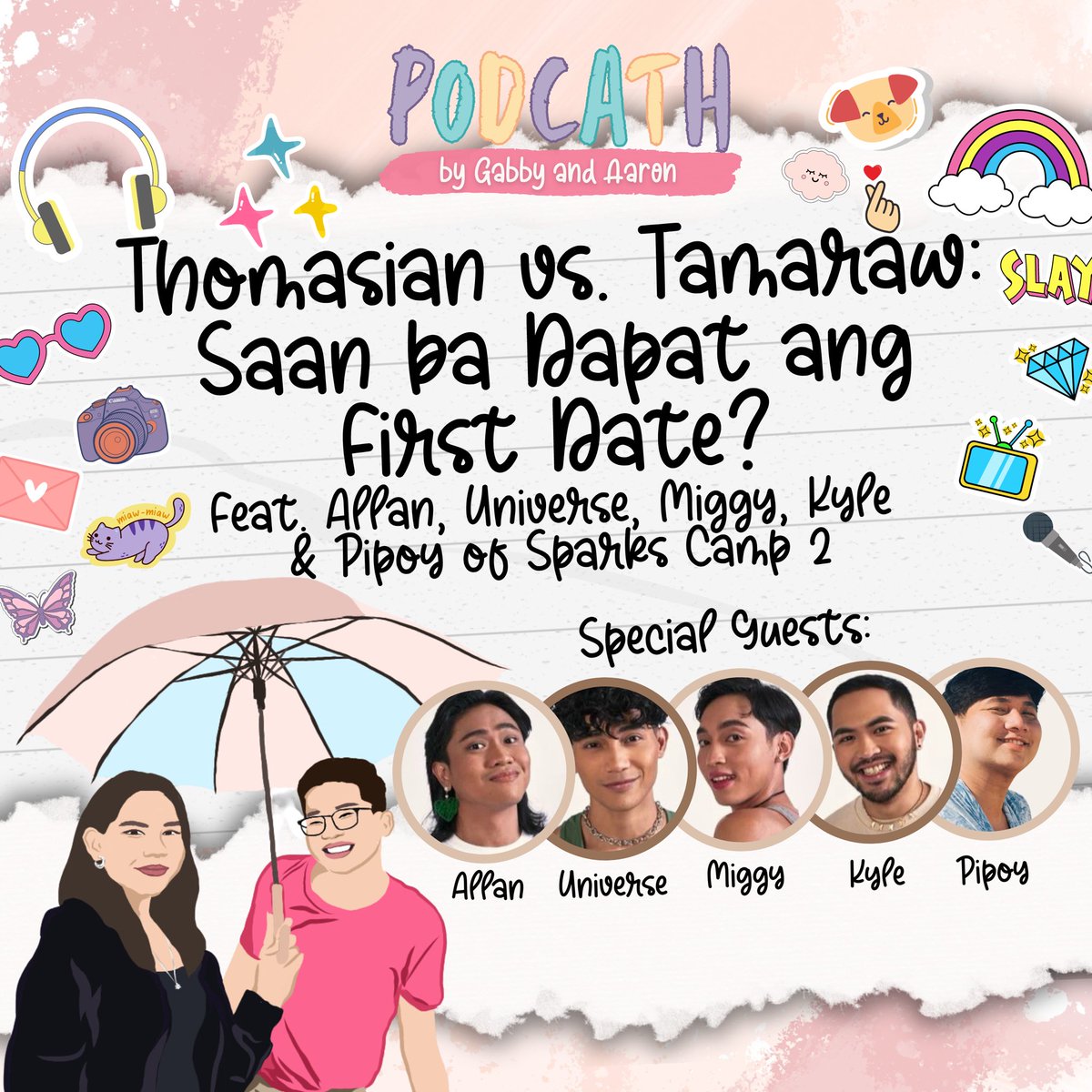 podcath_'s tweet photo. OUR EPISODE WITH SPARKS CAMP 2 IS OUT NOW!

Mga #Thomasians at Mga #Tamaraws ang bida sa ating letter sender for today’s episode, Makikisaya at Bibigyan ng payo ng mga Campers from Sparks Camp 2 ang ating letter sender for today! #PODCATHxSparksCamp2 #SparksCamp2 https://t.co/CxvSB7mPzA