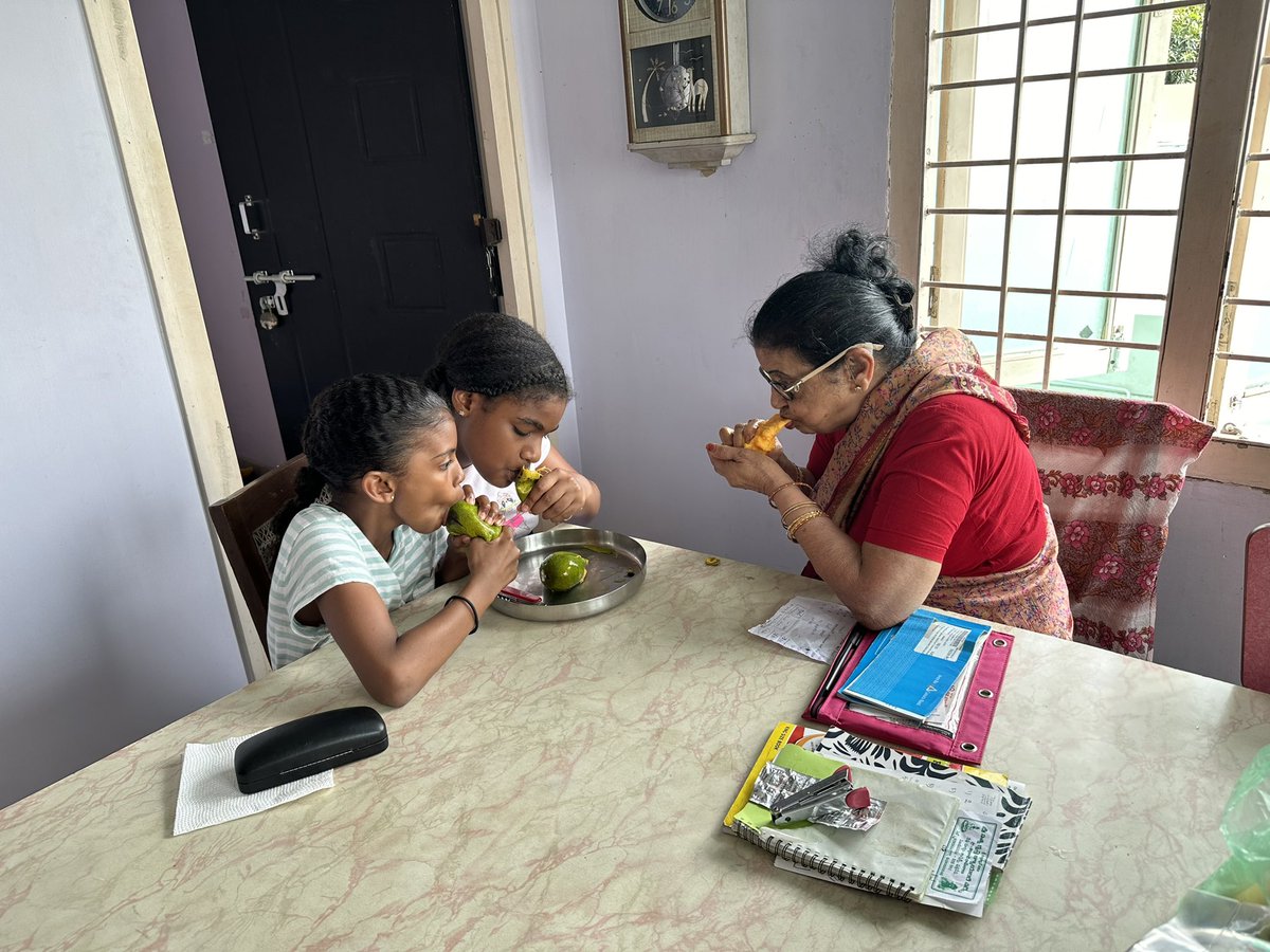 duvvuri_md's tweet photo. The most important part… food!
The first is Erysalu (sp?) typical Andhra wedding speciality! The girls liked it (I think). They loved the mango eating lesson from Grandma!
India is many things… glamourous &amp; also rustic. I prefer the latter
#india #thisismyindia https://t.co/tqz0eF9tVd