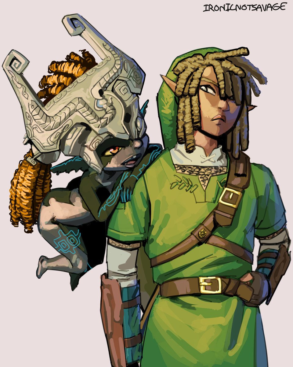 IronicnotSavage's tweet photo. Twilight Princess but Black https://t.co/ml4Kg4h5nz