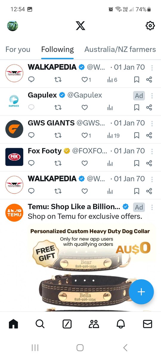 Even with a Twitter / X meltdown, you still get a fucking temu ad.