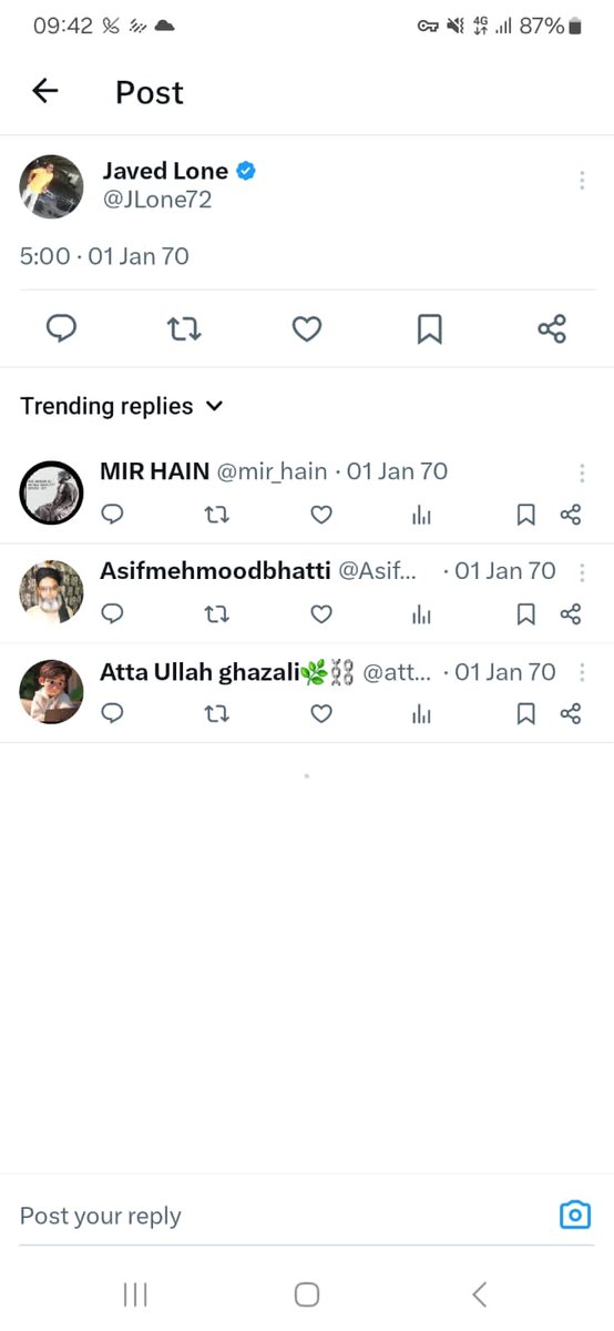 Muhammad Irfan (@drirfanofficial) on Twitter photo السلام علیکم ورحمتہ اللہ وبرکاتہ
صبح بخیر
متوجہ ہوں سکرین شاٹ کو غور سے ملاحظہ فرمائیں 🤣🤣
آج ایکس میں کچھ گڑ بڑ ہے
Pay attention
See the screenshot
Today there is a problem with X's software. Be careful
<a href="/JLone72/">JAVED LONE</a>
<a href="/mir_hain/">MIR</a>
<a href="/Asifmehmoodbha4/">Asifmehmoodbhatti</a>
<a href="/adhoOra_Eshq/">ادھورا عشق</a>
<a href="/316GC/">Unleashed</a> السلام علیکم ورحمتہ اللہ وبرکاتہ
صبح بخیر
متوجہ ہوں سکرین شاٹ کو غور سے ملاحظہ فرمائیں 🤣🤣
آج ایکس میں کچھ گڑ بڑ ہے
Pay attention
See the screenshot
Today there is a problem with X's software. Be careful
<a href="/JLone72/">JAVED LONE</a>
<a href="/mir_hain/">MIR</a>
<a href="/Asifmehmoodbha4/">Asifmehmoodbhatti</a>
<a href="/adhoOra_Eshq/">ادھورا عشق</a>
<a href="/316GC/">Unleashed</a>