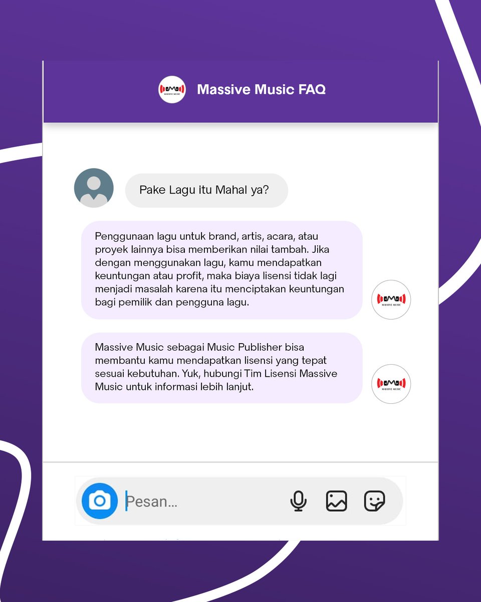 MassiveMusicEnt's tweet image. Melihat dari manfaat yang didapatkan, biaya lisensi lagu sudah tak lagi jadi masalah. Saatnya para pengguna lagu terbebas dari beban soal biaya pemakaian lagu. Massive Music bakal jadi teman diskusi yang baik 🤝Mari bekerjasama!✊#MusicLicensing #MassiveMusic #LicensingSolutions