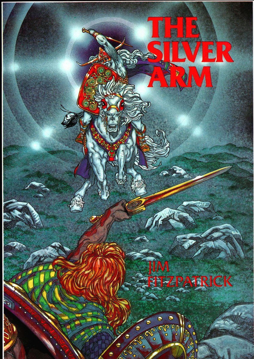 mavmaramis's tweet image. Jim Fitzpatrick, The Silver Arm, Paper Tiger, 1992. Irish legends retold and illustrated by Fitzpatrick. #JimFitzpatrick #PaperTiger #art #illustration #ArtPortfolio @thatsgoodweb @afrocosmist @retroscifiart @doberes