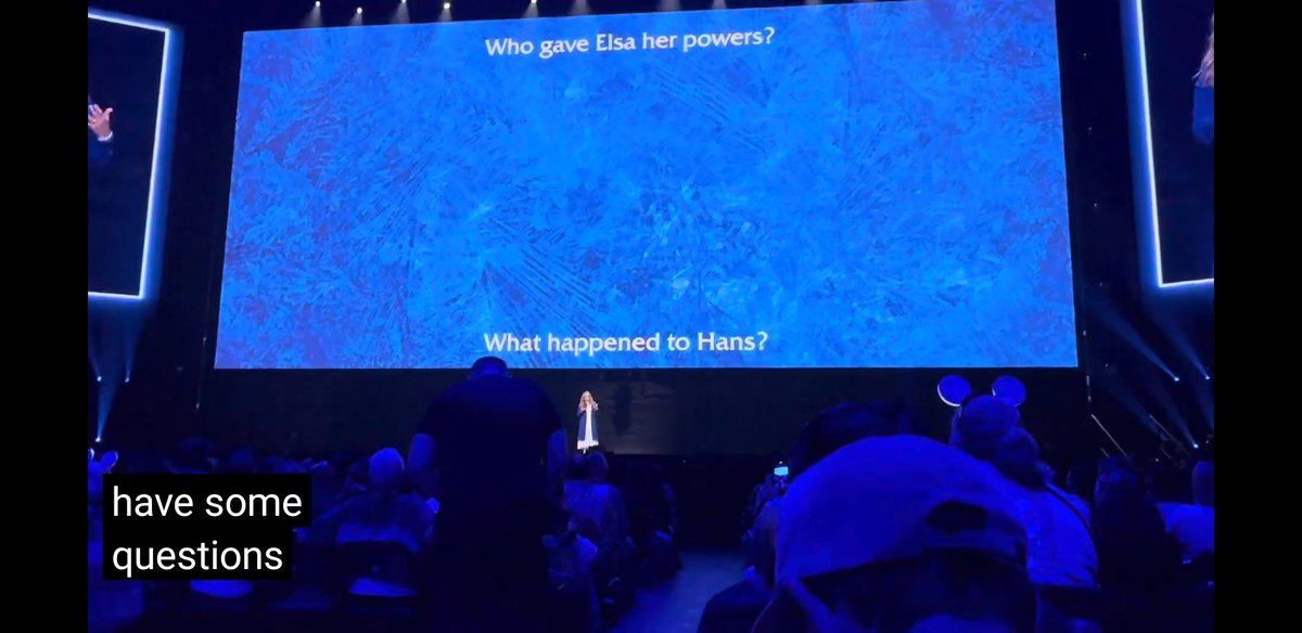 KAM386's tweet photo. Interesting timing on the fade-in of the questions. #RedeemHans #JusticeforHans #TeamHans #LiberateHans #Hansdemption #PrinceHans #Hans #FrozenHans #Frozen #Frozen3 #D23 #D23Expo https://t.co/BLje4QcBQ2