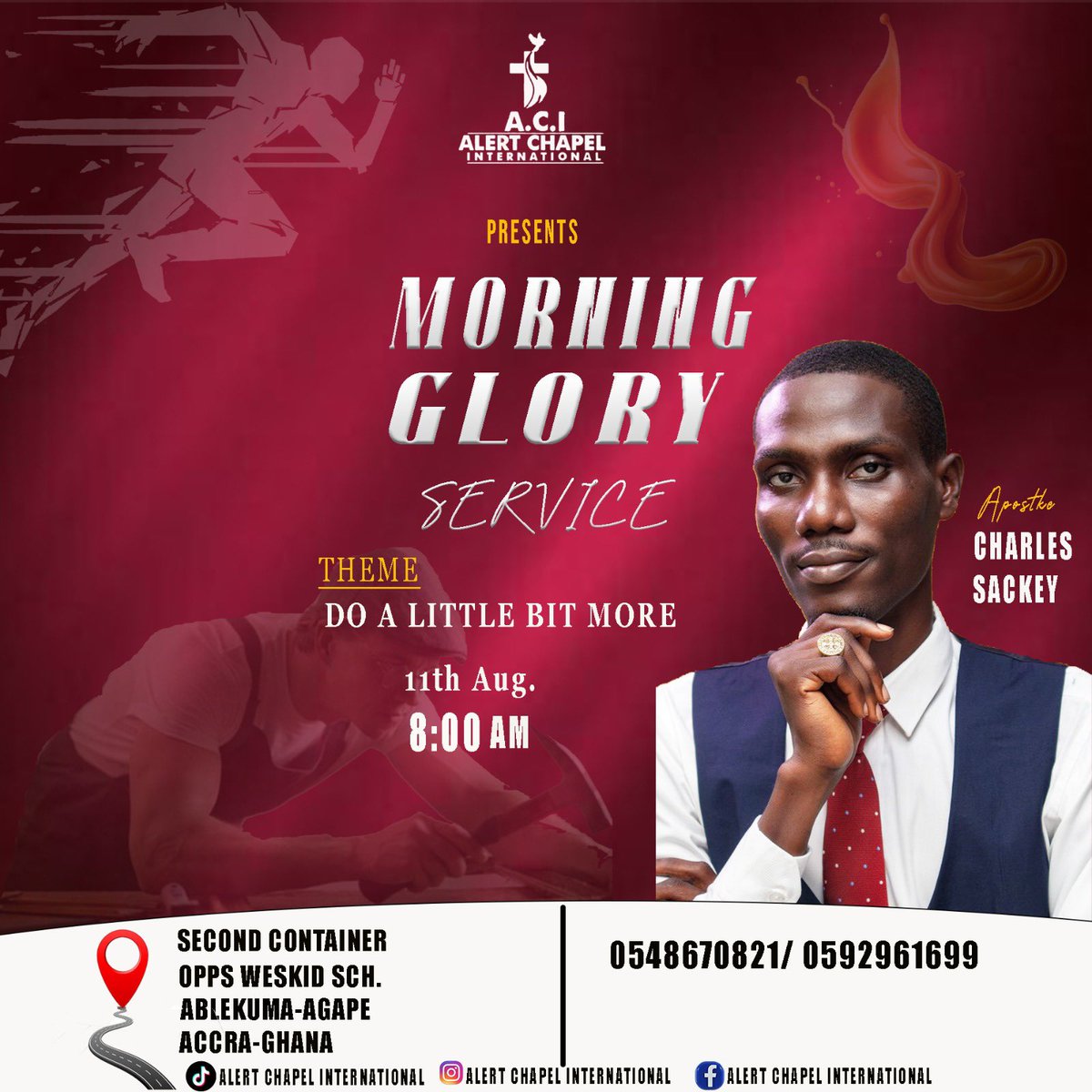 charlessackey17's tweet photo. Join us this Sunday morning at 8am https://t.co/kcN329OQ7z