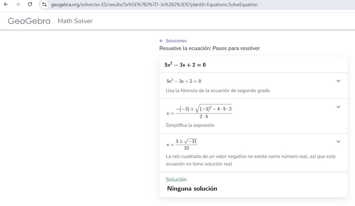 ¿Conoces <a href="/geogebra/">GeoGebra</a>  math solver? Te ayudará con las rutinas de álgebra, pruébala aquí: geogebra.org/solver/es-ES