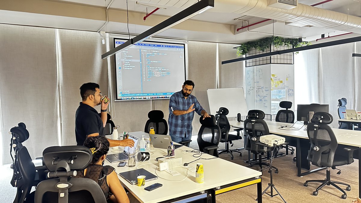 Technogise (@technogise) on Twitter photo Saturday started with an awesome vibe! Starting now Know Your Bundlers: An In-Depth Session by <a href="/infinity_mayank/">Mayank Sharma</a> and Soham. #Meetup <a href="/technogise/">Technogise</a> #Technowise Saturday started with an awesome vibe! Starting now Know Your Bundlers: An In-Depth Session by <a href="/infinity_mayank/">Mayank Sharma</a> and Soham. #Meetup <a href="/technogise/">Technogise</a> #Technowise