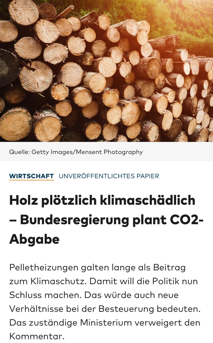 #Ampel mit <a href="/GrueneBundestag/">Grüne im Bundestag 🇪🇺🏳️‍🌈</a> , <a href="/spdbt/">SPD-Fraktion im Bundestag</a> &amp; <a href="/fdp/">FDP</a> weiter im Kampf gegen das eigene Land.
#Holzabgabe #Gruene #SPD #FDP 

 welt.de/wirtschaft/art…
