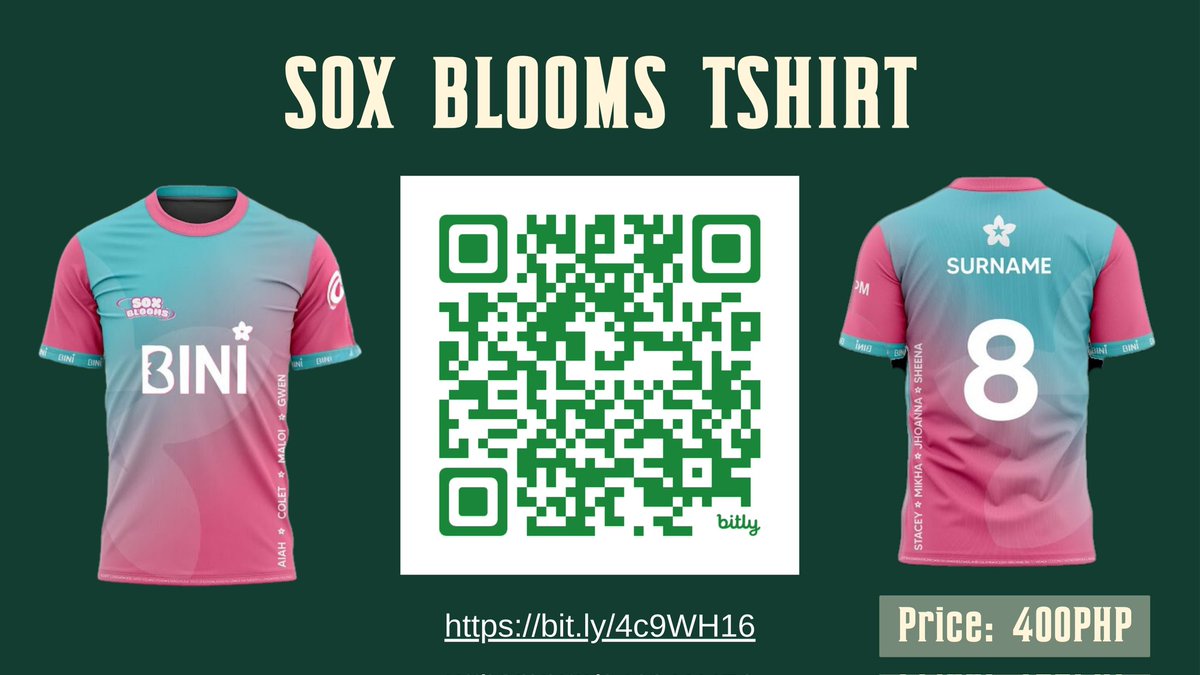 teamsox_blooms's tweet photo. [SOX Blooms Shirt]

Due to public demand, we open another batch of SOX Blooms shirts for those who want to have it. 

You can place your order until August 17, 2024.

This is PAYO because part of the proceeds will be added to our #ProjectPadayon

🔗https://t.co/NIWipPIEq6 https://t.co/SRKikaLMMn