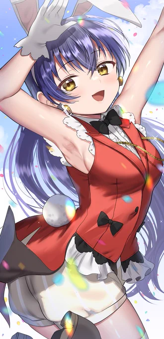楽しみはまだまだまだまだこれから!配信で描いた海未ちゃん。この衣装好き… 