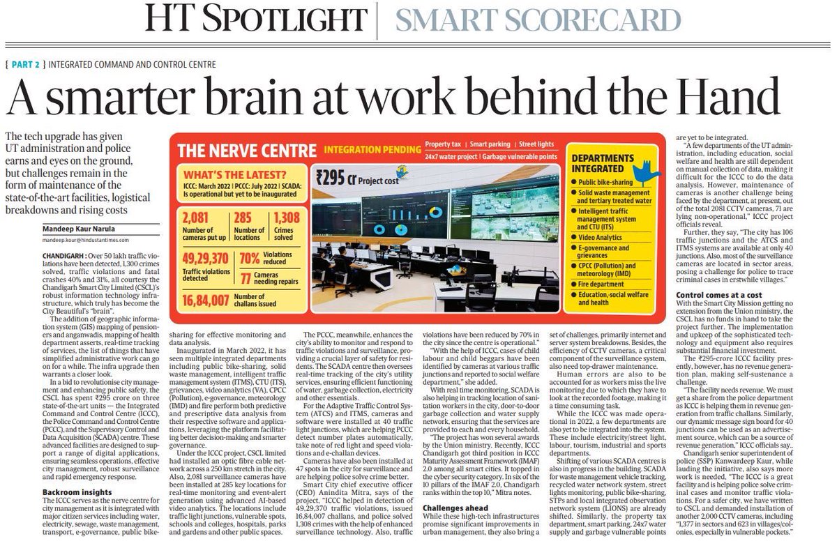 In a five-part series, <a href="/HTPunjab/">HT Punjab</a> looks at smart solutions (or the lack thereof) that bike sharing and some of the other #Chandigarh #SmartCity Mission projects have delivered on the ground.

Read part 2 on Integrated Command and Control Centre