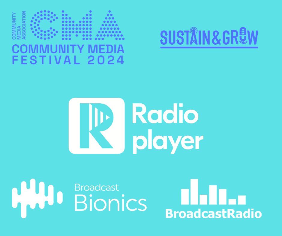 Community Media Association (@community_media) on Twitter photo A huge thanks to <a href="/ukradioplayer/">UK Radioplayer</a> <a href="/BroadcastBionic/">Broadcast Bionics</a> and <a href="/BroadcastRad/">Broadcast Radio</a> for sponsoring the Community Media Festival 2024 on Saturday 21st September in Poole, Dorset.
TICKETS HERE - shorturl.at/if9HC A huge thanks to <a href="/ukradioplayer/">UK Radioplayer</a> <a href="/BroadcastBionic/">Broadcast Bionics</a> and <a href="/BroadcastRad/">Broadcast Radio</a> for sponsoring the Community Media Festival 2024 on Saturday 21st September in Poole, Dorset.
TICKETS HERE - shorturl.at/if9HC