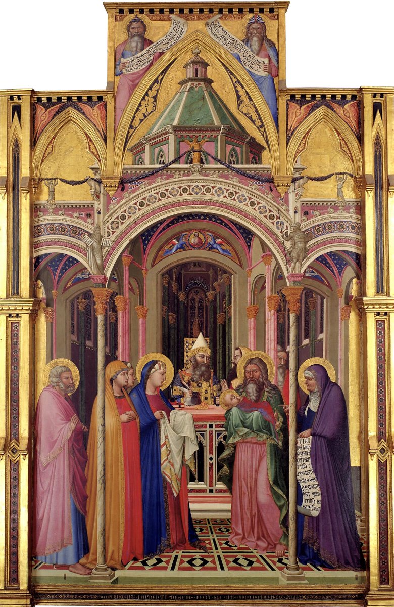 LaPaginaArte's tweet image. Ambrogio Lorenzetti, Presentazione al Tempio, 1342. Tempera e oro su tavola, 257×168 cm. Firenze, Galleria degli Uffizi.