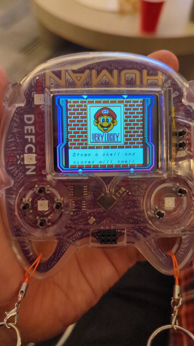 also: trying to print anything with the Game Boy Printer on the #defcon badge will cause an emulator crash
