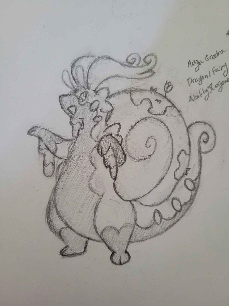 downramegas's tweet image. Been waiting and I finally decided to get the mega evolution of Goodra @SpectreScarlet has for sale. So cute 🥰