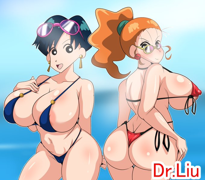 えっちなバカンス🌴🌊
暑い日が続きますが、夏といえばビキニ美女!!!
ということでクレしん映画から美女をピックアップして描いてみました。褐色バージョンもやってみました!! 