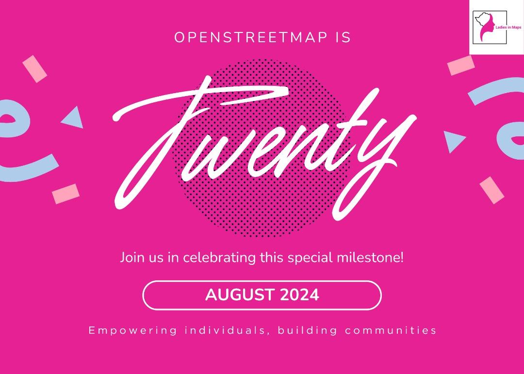 Ladies In Maps Zim (@ladiesmapzim) on Twitter photo Happy Birthday <a href="/openstreetmap/">OpenStreetMap</a>! 🎉
You've empowered millions to map their world and create positive change. Thank you for being a platform for collaboration and innovation. Here's to many more years of mapping our world together!
#OSMbirthday #OpenStreetMap #openmapping Happy Birthday <a href="/openstreetmap/">OpenStreetMap</a>! 🎉
You've empowered millions to map their world and create positive change. Thank you for being a platform for collaboration and innovation. Here's to many more years of mapping our world together!
#OSMbirthday #OpenStreetMap #openmapping
