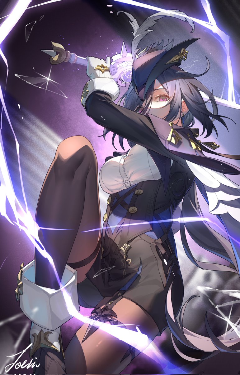 DailyGenshinArt's tweet photo. Clorinde from Genshin Impact. https://t.co/Sju2d8HVGg