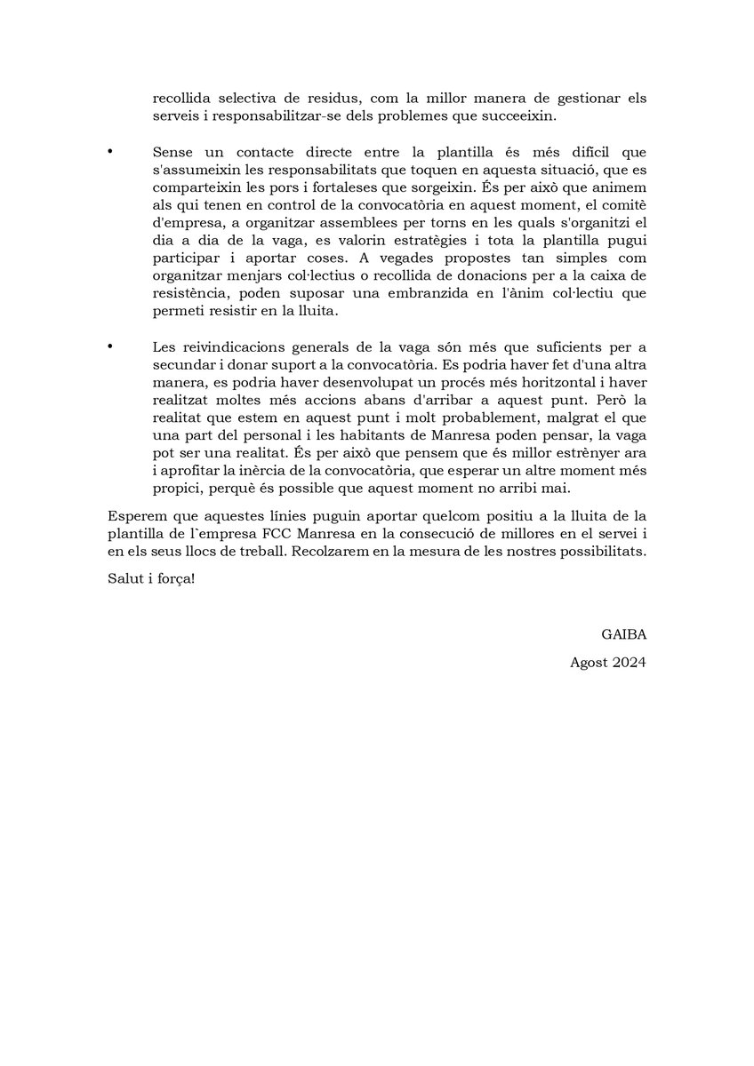 GrupGaiba's tweet photo. 🚨🚨🚨A partir del pròxim 29 d'agost, dona suport a la vaga indefinida de neteja viària i recollida  d´escombraries de Manresa 🪳🪳🪳🪳🪳 
Algunes aportacions...
@ajmanresa @PAHCBages @diariRegio7 @naciomanresa https://t.co/VMly4Fk0kV