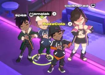 hamalakgames's tweet photo. When 2 duos meet in the private alpha lab lobby for games <3 @facsimilitude @JoshuaDigitized @dannytherad29 https://t.co/coFG0LsgAr