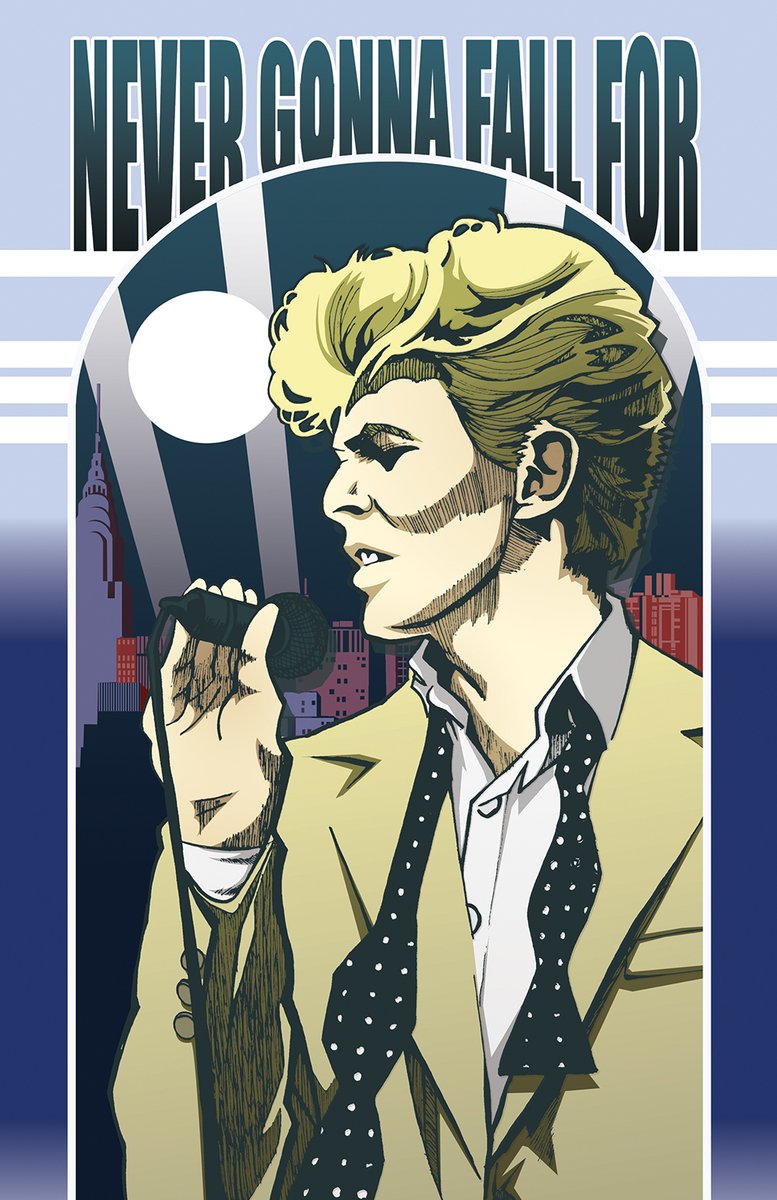 JrMacasocol's tweet image. Modern Love David Bowie 

My favorite incarnation of David Bowie, drawn 10 years ago, and reminded to me by Facebook Memories. Inked, scanned and colored in Photoshop. Background created in Photoshop.

#davidbowie #modernlove #butitry #nevergonnafallfor #changesbowie