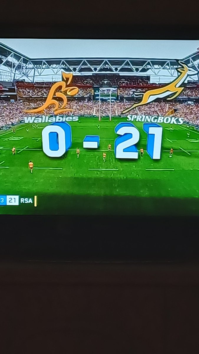 What a clinical first half by the Boks! What will the final score be? #Bokrugby