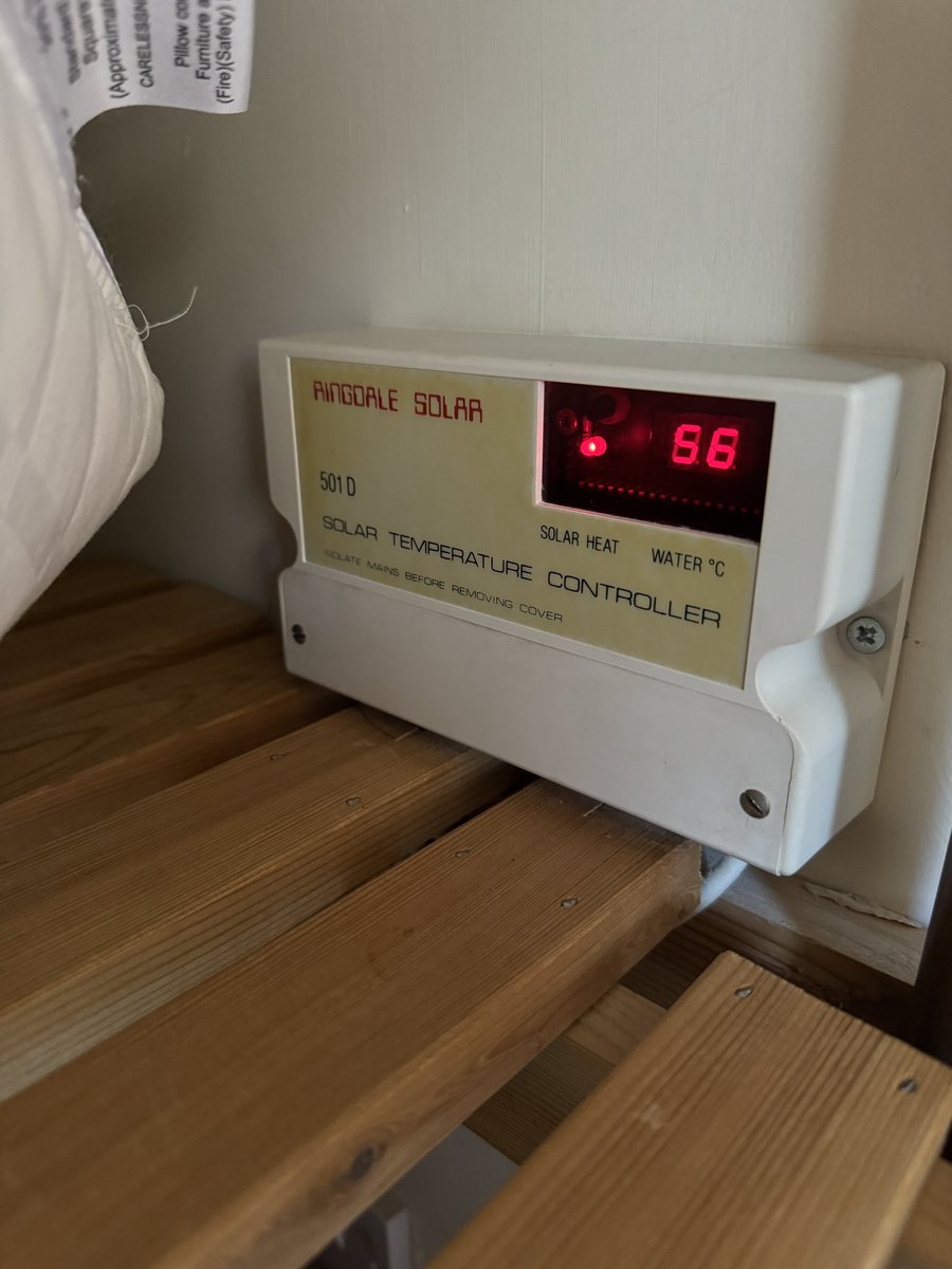 Water heated solar controls. Any advice? Working on a house which has solar water heating. This circulates when the solar temp is higher than the immersion tank, or should. The water temp is really high and the controller is dated with no manual. Ideally a replacement needed.